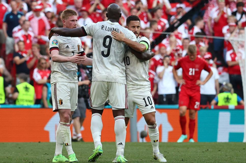 欧洲杯回顾：比利时2-1逆转丹麦，德布劳内替补传射建功
