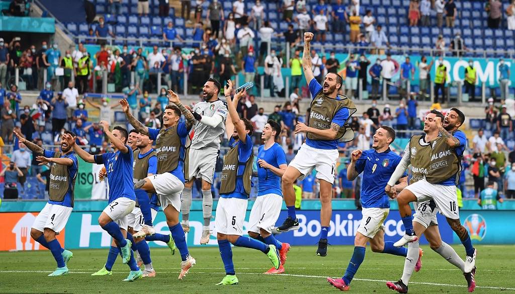 意大利1-0击败威尔士，意大利连取11连胜创新纪录