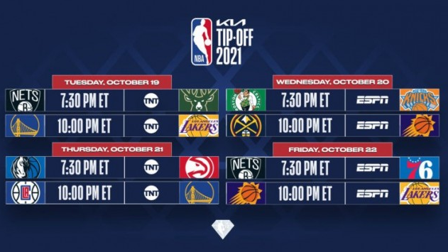 2022赛季NBA揭幕战赛程