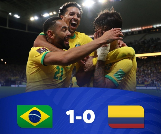  巴西1-0哥伦比亚提前晋级世界杯