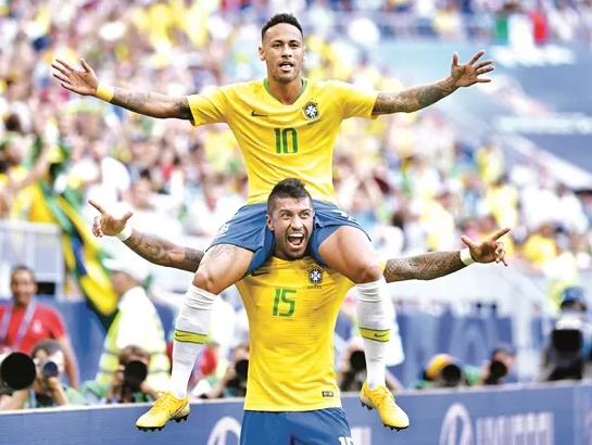 世界杯：内马尔在巴西队的进球，内马尔什么时候打破巴西进球纪录