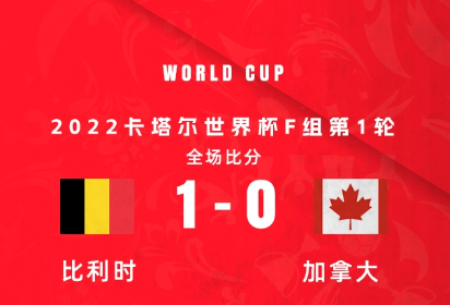 比利时1-0加拿大