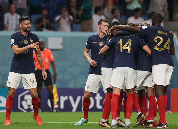 法国队在世界杯上创下有史以来最好的连胜纪录