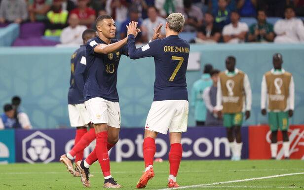 世界杯战报：法国1-1丹麦，姆巴佩、克里斯滕森进球