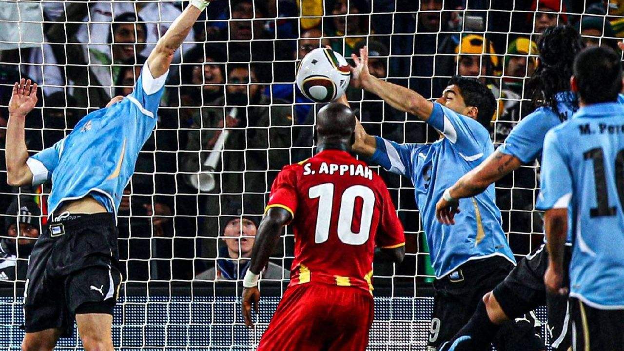 世界杯，加纳VS<a href='https://www.tiankang66.com/news/tag/957954/p/1.html' style='color: blue;'>乌拉圭</a>，加纳，乌拉圭