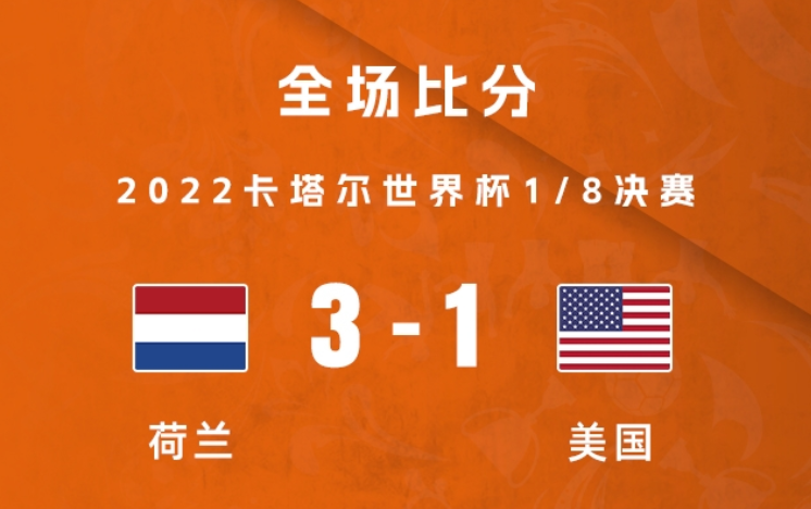 荷兰3-1美国