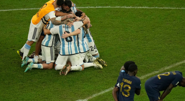 阿根廷3:3法国，阿根廷点球4-2法国赢得世界杯冠军