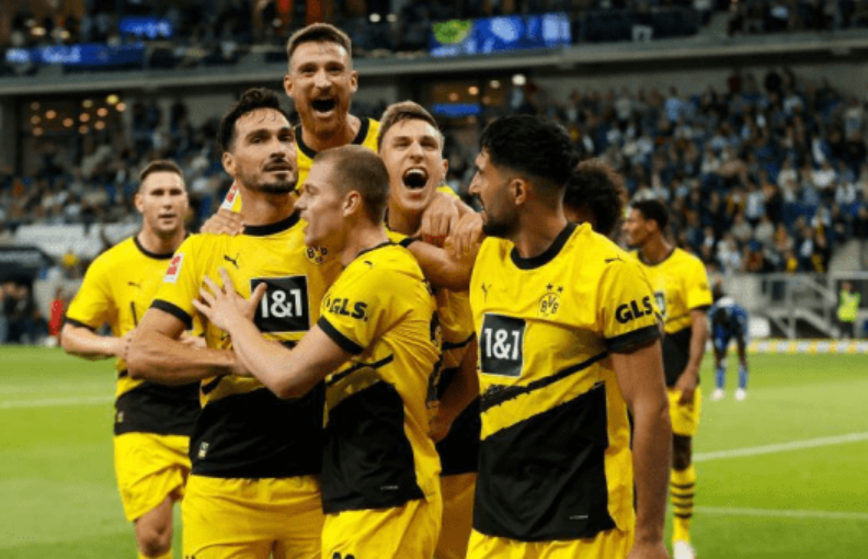 德国杯直播：多特蒙德1-0霍芬海姆，多特蒙德主胜晋级