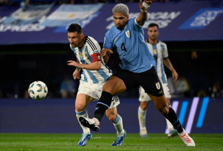 阿根廷不敌乌拉圭