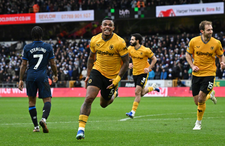 英超直播：狼队2-1切尔西，切尔西近4轮联赛1胜3负