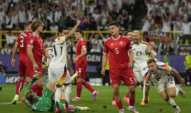 德国以2-0击败丹麦，哈弗茨助力德国顺利晋级八强！