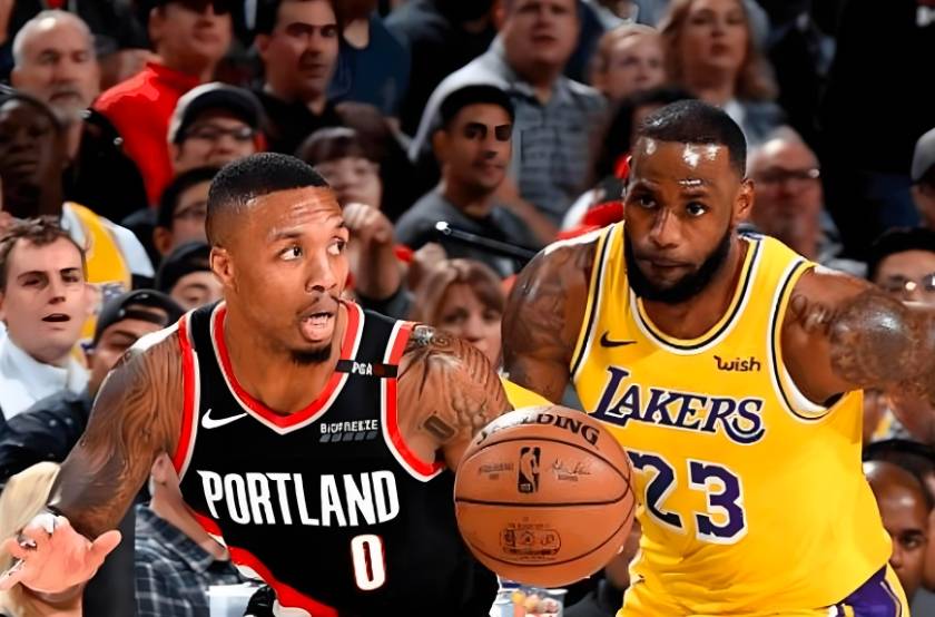 NBA直播,开拓者VS湖人,开拓者,湖人