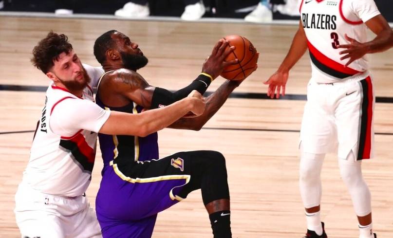 NBA直播,开拓者VS湖人,开拓者,湖人
