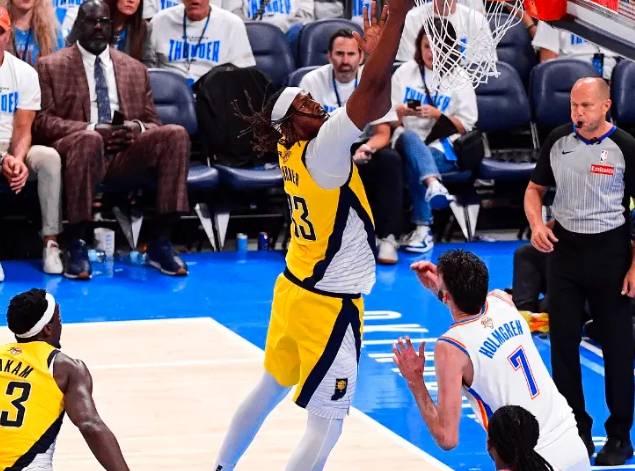 NBA总决赛战报:步行者 104-111 雷霆,总比分2-2